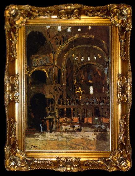 framed  Walter Sickert Interior of St Mark